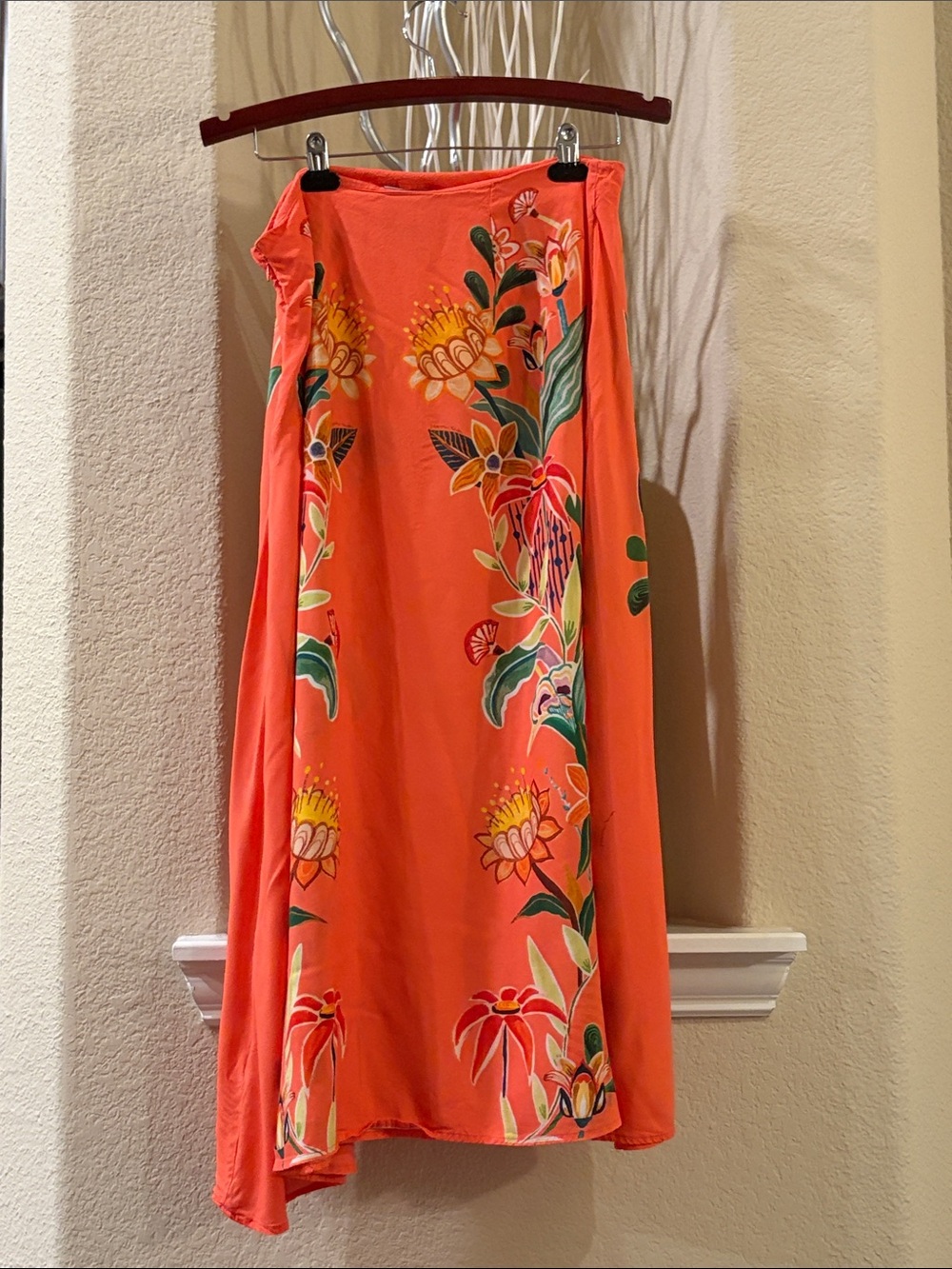 Farm Rio Slip Skirt Midi Size L - Picture 7 of 10